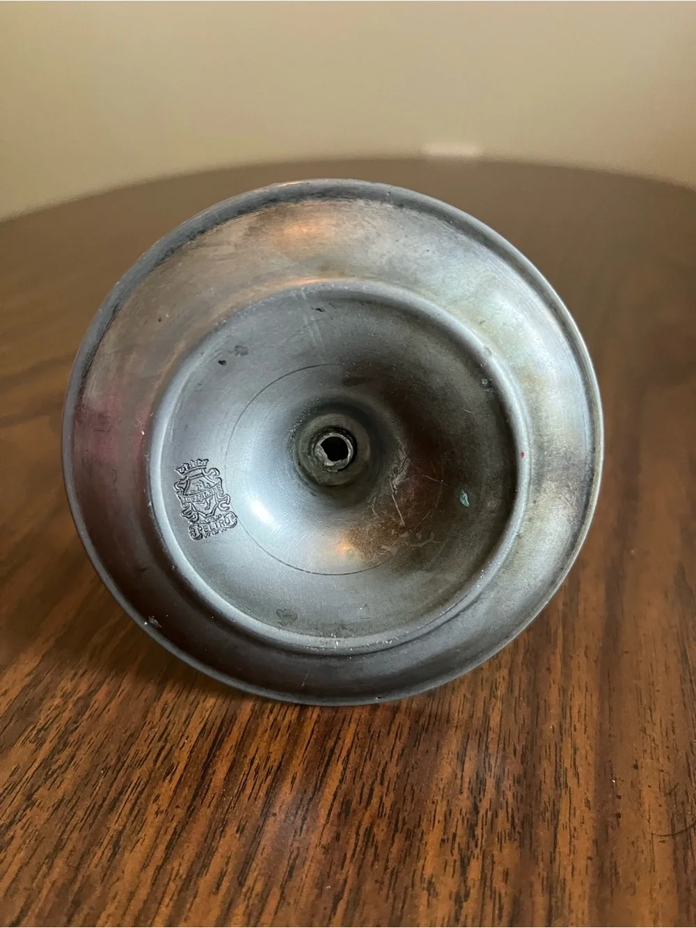 Vintage Italian Peltro Pewter Candlestick Holder 4.5”